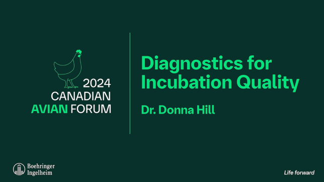 diagnostics for incubation quality 