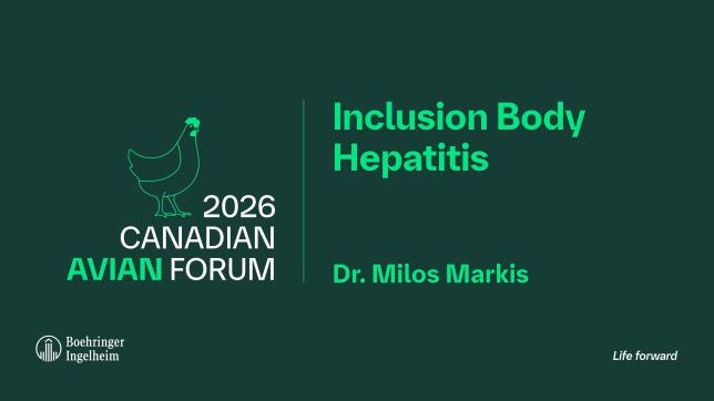 Dr. Milos Markis: Inclusion Body Hepatitis