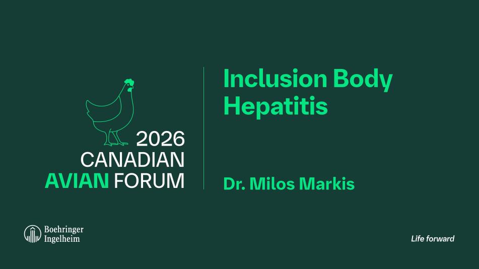 Dr. Milos Markis: Inclusion Body Hepatitis